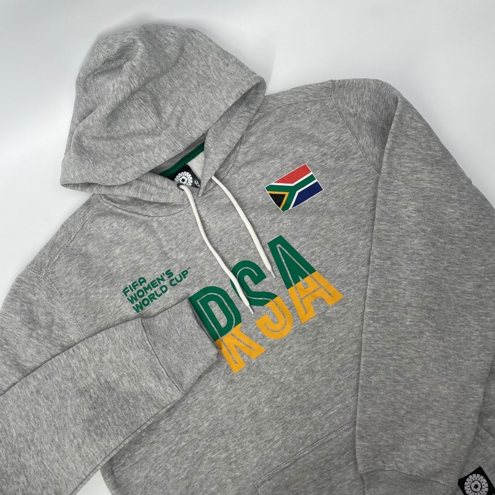NWT Outerstuff FIFA Women XXL World Cup 2023 South Africa Gray Hoodie Sweatshirt